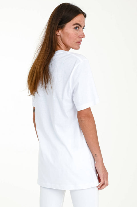 French Connection Women's White T-Shirt AMF1652 shr
