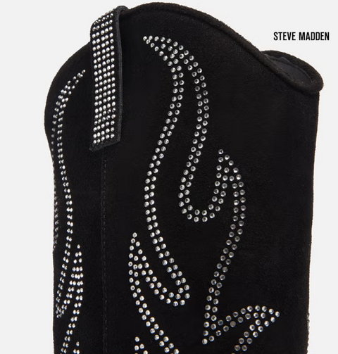 Steve Madden Women's Black Walkover Boots | Steve Madden in Lebanon