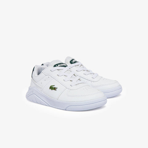 Lacoste Baby Boy's White Game Advanced Leather Sneakers|Lacoste In Lebanon