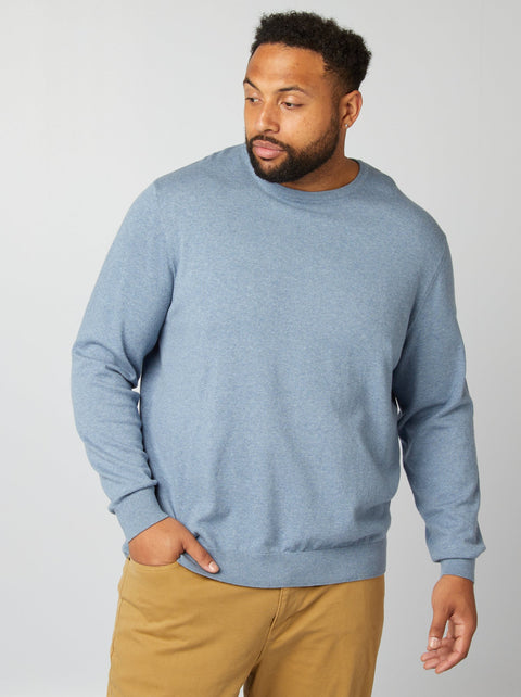 Ktown Men's Light Blue Crew Neck Long Sleeve Sweater |Ktown In Lebanon