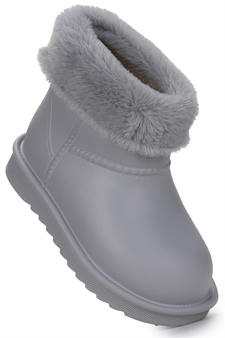 Tonny Black Girl's Grey Fur-Lined Warm  Boot | Tonny Black in Lebanon