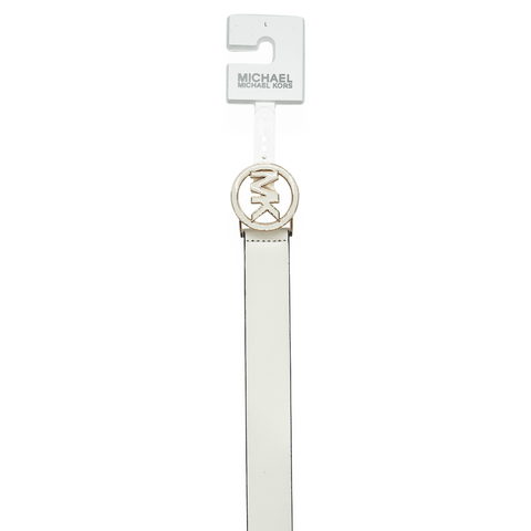 Michael Kors Women’s White Leather Belt | Michael Kors In Lebanon