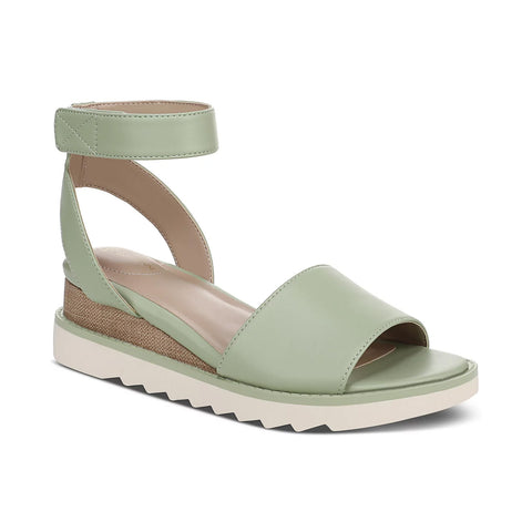 Giani Bernini Women's Tender Green Constancia Ankle Strap Wedge Sandals | Giani Bernini In Lebanon