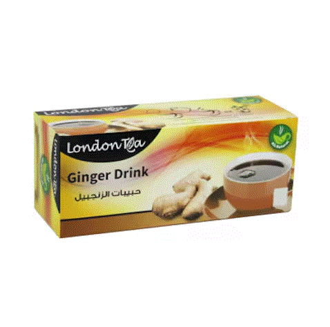 London Tea Instant Ginger 25-Bags | London Tea In Lebanon