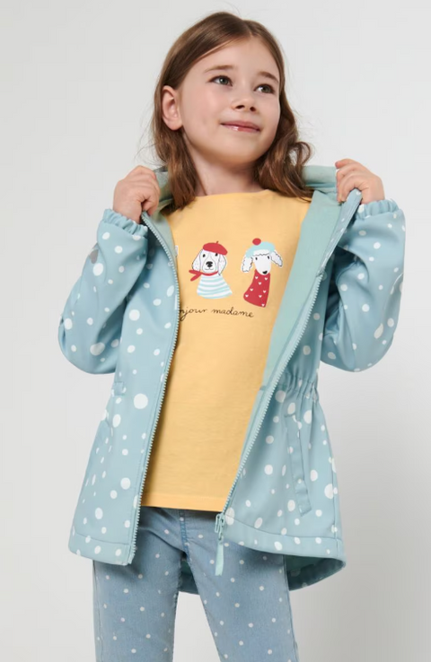 Sinsay Girl's Baby Blue Translation Jacket