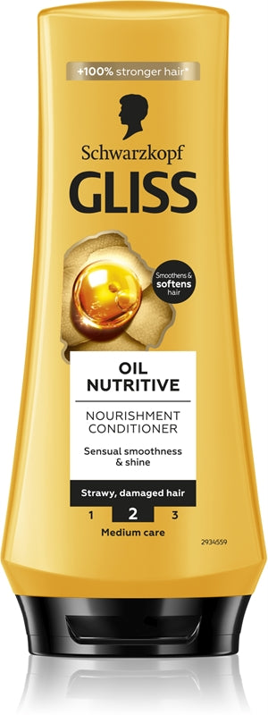 Schwarzkopf Gliss Oil Nutritive Nourishment Conditioner 200ml | Schwarzkopf In Lebanon