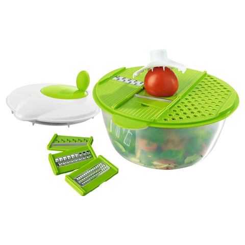 GOURMETmaxx 3-in-1 Salad Set - Spin, Cut, & Store | GOURMETmaxx In Lebanon