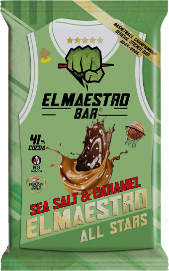 El Maestro All Stars Sea Salt & Caramel Chocolate Bar 40g | El Maestro In Lebanon