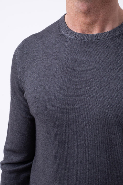 Rebel Men's Dark Grey Long Sleeve Sweater | Rebel In Lebanon