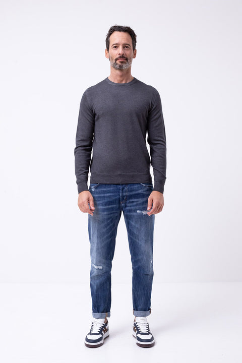 Rebel Men's Dark Grey Long Sleeve Sweater | Rebel In Lebanon