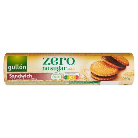 Gullon Zero No Sugar Sandwich Chocolate Flavoured Filling 250g