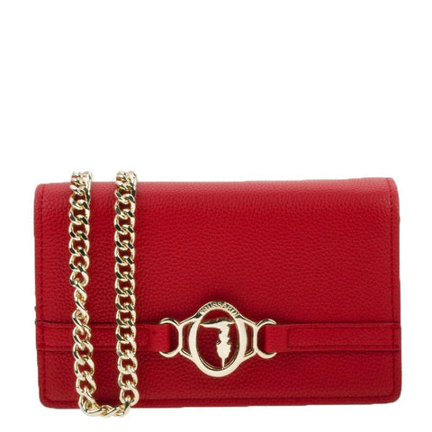 Trussardi Women's Red Leather Pre Poppy Shoulder Bag |Trussardi In Lebanon