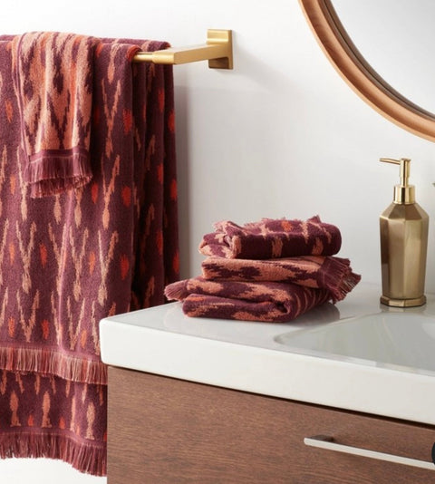 Threshold Deep Plum Bath Towels,6pcs Set | Threshold In Lebanon