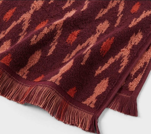 Threshold Deep Plum Bath Towels,6pcs Set | Threshold In Lebanon