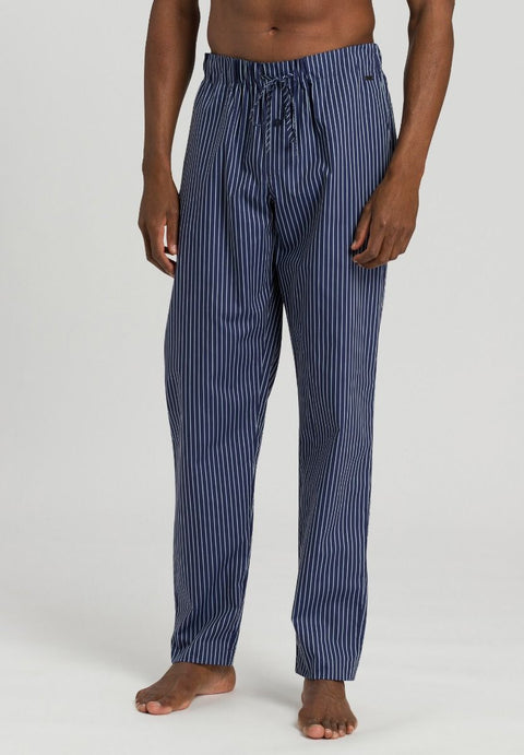 Hanro Night & Day  Men's Navy Blue Striped Trouser ABF354 (shr)(od49)