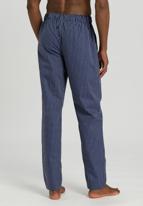 Hanro Night & Day  Men's Navy Blue Striped Trouser ABF354 (shr)(od49)