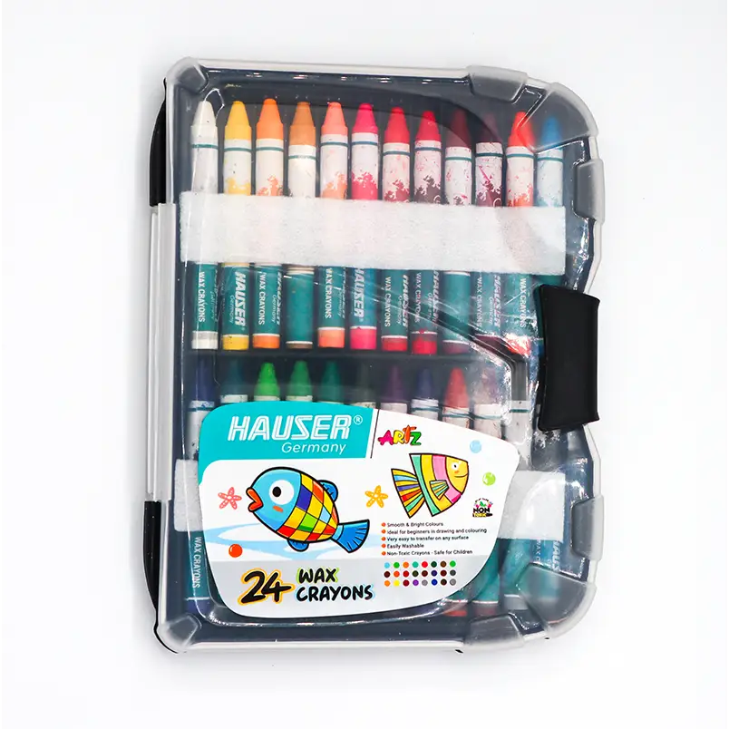 Hauser Artz 24 Wax Crayons HA-6002