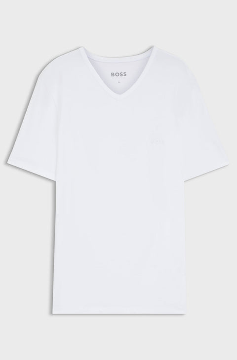 Boss Men's White  V-neck Underwear T-Shirt | Boss In Lebanon