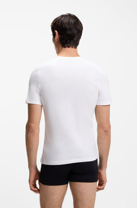Boss Men's White  V-neck Underwear T-Shirt | Boss In Lebanon