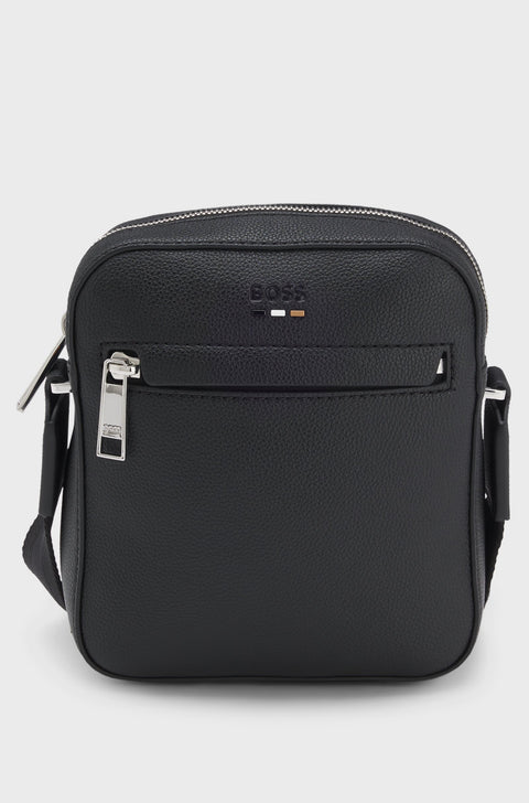 Hugo Boss Men's Black Reporter Leather Bag |Hugo Boss In Lebanon