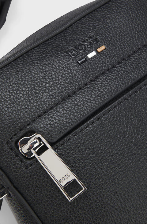 Hugo Boss Men's Black Reporter Leather Bag |Hugo Boss In Lebanon