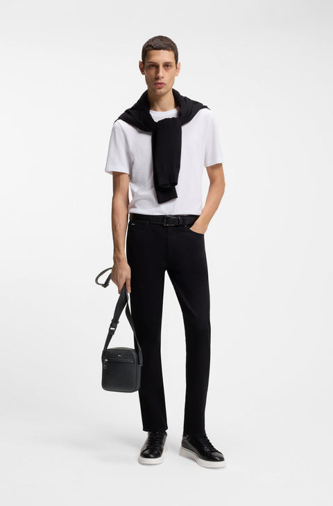 Hugo Boss Men's Black Reporter Leather Bag |Hugo Boss In Lebanon