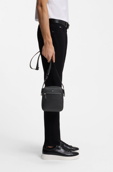 Hugo Boss Men's Black Reporter Leather Bag |Hugo Boss In Lebanon