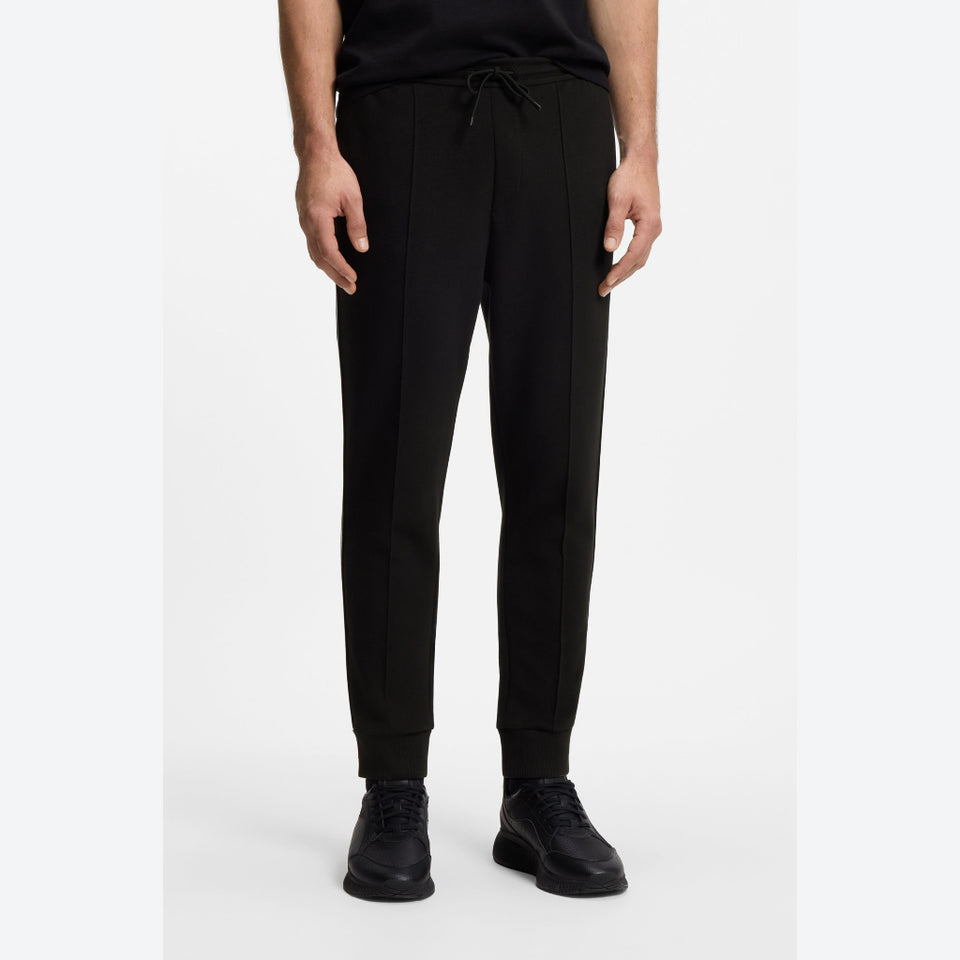 Boss Men's Black With Piping Details Sweatpants