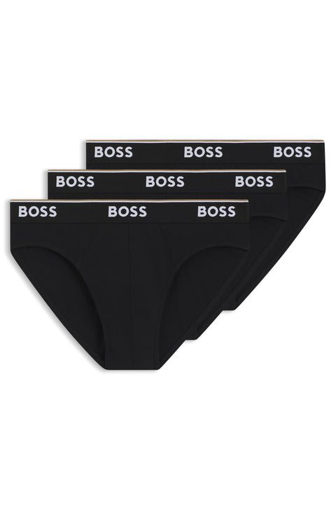 Hugo Boss Men's Black 3 Pack Logo Waistband Briefs |Hugo Boss In Lebanon