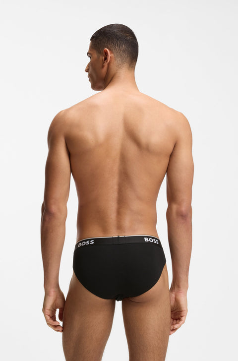 Hugo Boss Men's Black 3 Pack Logo Waistband Briefs |Hugo Boss In Lebanon