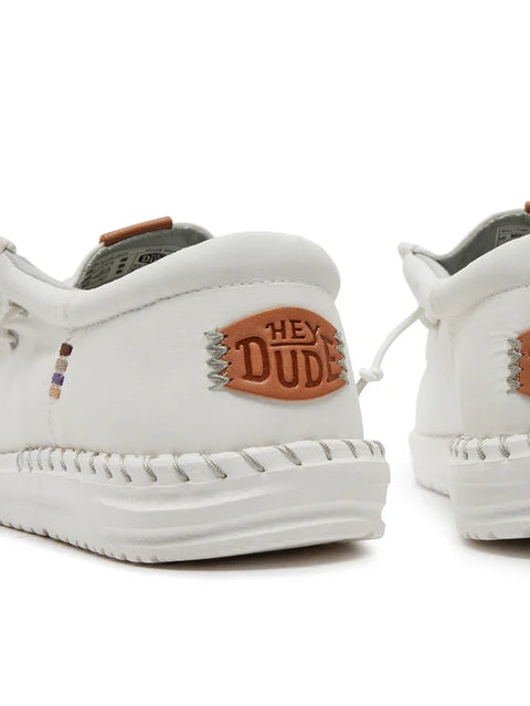 Hey Dude Men's Off White Wally Funk Nylon Craft Moccasin | Hey Dude In Lebanon