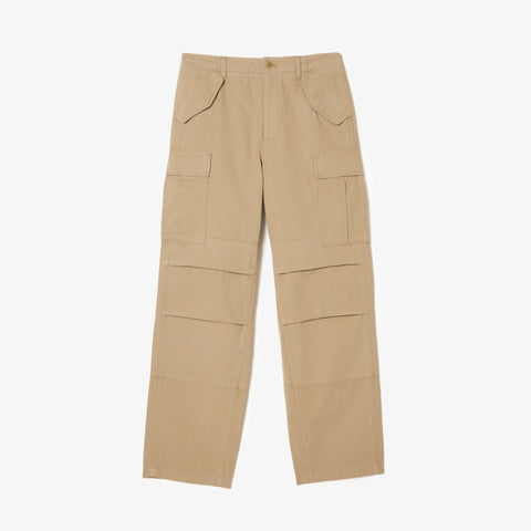 Lacoste Men's Khaki Multi Pocket Cargo Pants|Lacoste In Lebanon
