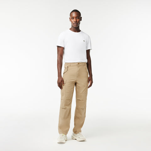 Lacoste Men's Khaki Multi Pocket Cargo Pants|Lacoste In Lebanon