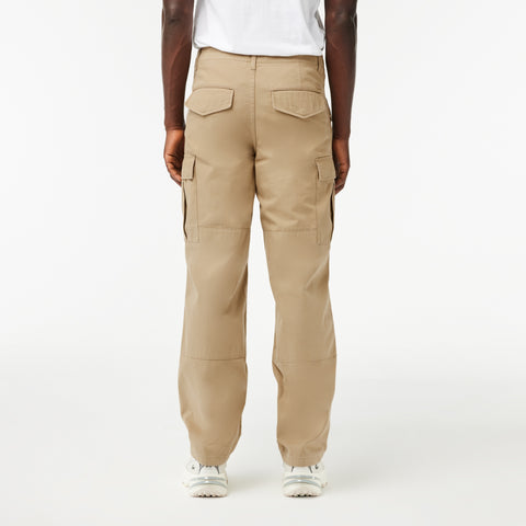 Lacoste Men's Khaki Multi Pocket Cargo Pants|Lacoste In Lebanon