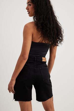 NA-KD Women's Black Denim Short | NA-KD In Lebanon