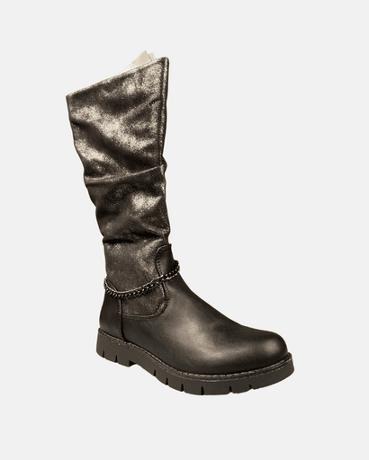 10 Baci Girl's Black Long Boot's SI296(shoes 2/b1)