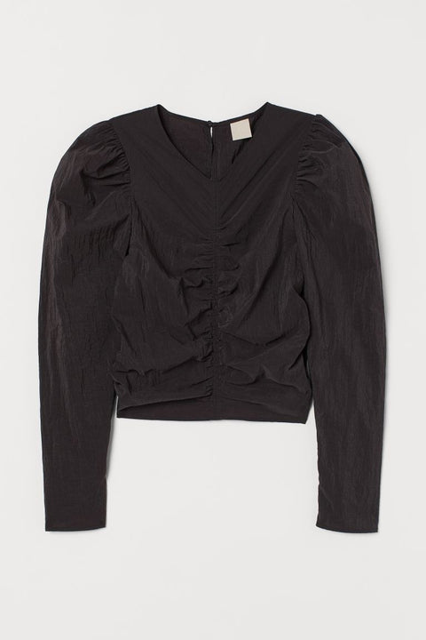 H&M Women's Puff-sleeved Blouse