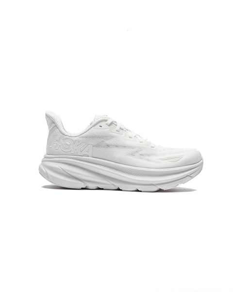 Hoka Men's White Clifton 9 Sneakers | Hoka In Lebanon