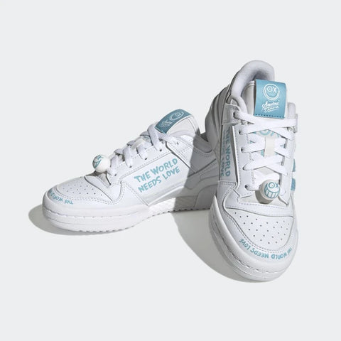 Adidas Women's White & Blue Forum Low Sneaker | Adidas In Lebanon
