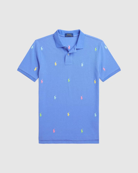 Polo Ralph Lauren Boy's Blue Polo Pony Mesh Polo Shirt | Polo Ralph Lauren In Lebanon