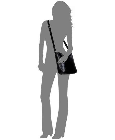 Patricia Nash Women's Black Emeline Small Leather Crossbody|Patricia Nash In Lebanon