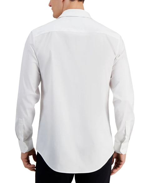 Alfani Men's Bright White Slim Fit Covered Placket Tuxedo Shirt | Alfani In Lebanon