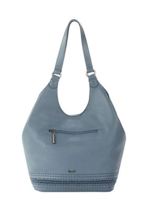 The Sak Women's Ice Blue Roma Leather Shopper Double Shoulder Straps Bag | The Sak In Lebanon