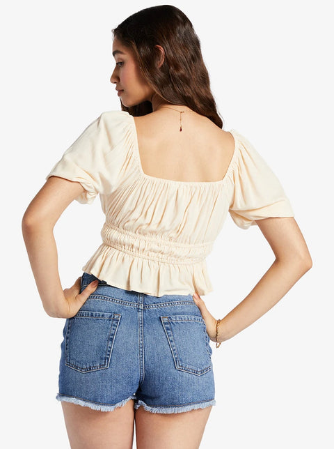 Roxy Women's Beige Warm Winds  Blouse  | Roxy In Lebanon