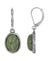 SD Women's Silver Oval Drop Earrings |SD in Lebanon