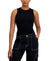 Hippie Rose Women's Black Seamless Mineral Wash Crewneck Tank Top |Hippie Rose In Lebanon
