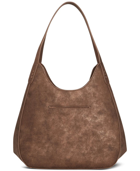Style & Co Women's Brown Whip-Stitch Soft Hobo Bag | Style & Co In Lebanon