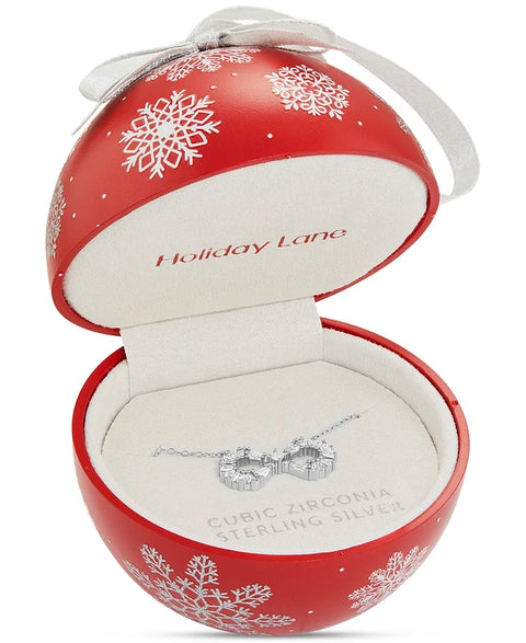 Holiday Lane Silver Cubic Zirconia Infinity Pendant Necklace | Holiday Lane In Lebanon