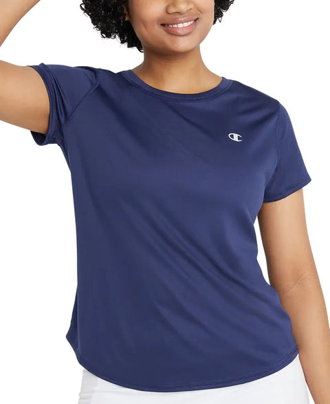 Champion Women's Navy Blue T-Shirt ABF895(ll31 shr