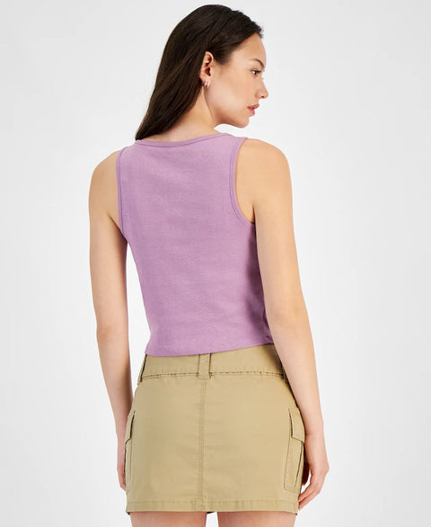 Self Esteem Purple Print Tank Top | Self Esteem In Lebanon